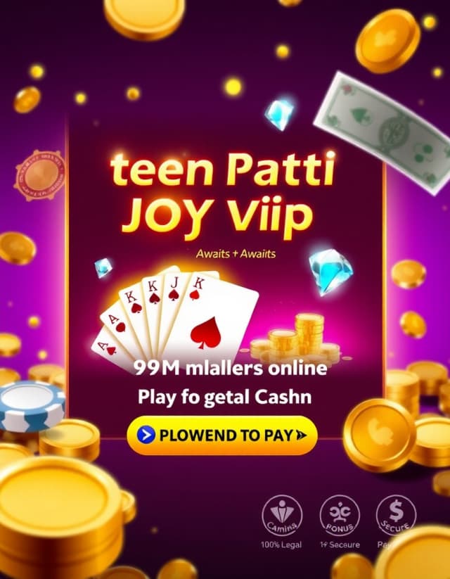 Teen Patti Joy Vip Banner